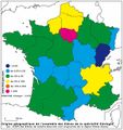 Origine géographique des élèves-ingénieurs en Géologie